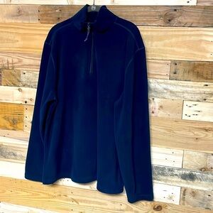 St John’s Bay size large navy quarter zip pullover fleece top